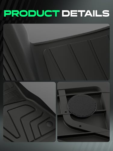 Automotive Floor Mats for Tesla Model Y 2020 (3 Count)