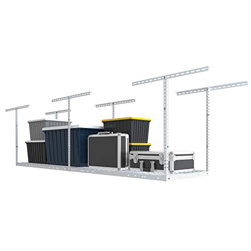 2x8 Overhead Garage Ceiling Storage Rack Organization