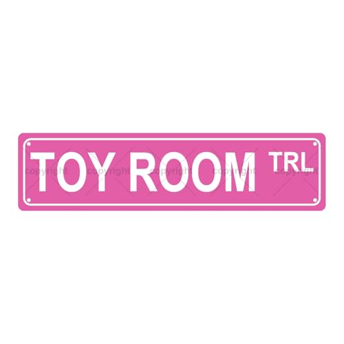 TOY ROOM TRL SPACE Metal Tin Street Sign Bar Cafe Garage Cave Home Room Wall Bathroom Farmhouse Garden Porch Patio Decor
