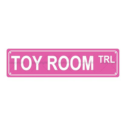 TOY ROOM TRL SPACE Metal Tin Street Sign Bar Cafe Garage Cave Home Room Wall Bathroom Farmhouse Garden Porch Patio Decor