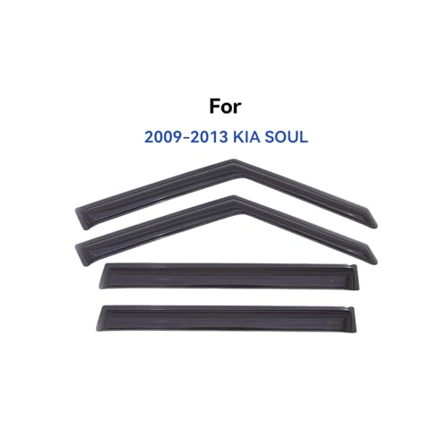 Window Visors Rain Guards for 2009 2010 2011 2012 2013 Kia Soul