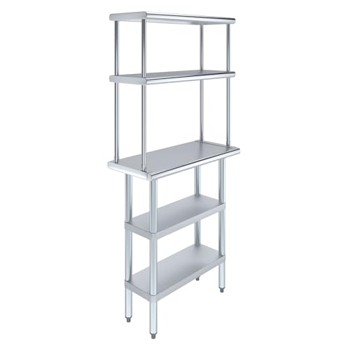 Stainless Steel Work Table with 2 Shelves