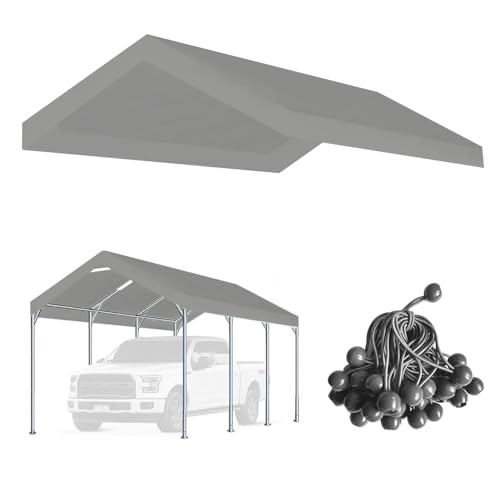 12'x20' Carport Canopy Replacement Cover Gray