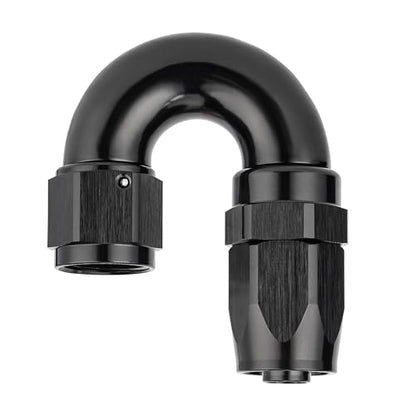 8AN 180 Degree One Piece Full Flow Hose End Fitting Swivel for CPE Braided Hose