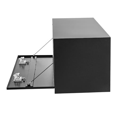 Black Steel Truck Bed Tool Box