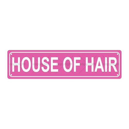 HOUSE OF HAIR SPACE Metal Tin Street Sign Bar Cafe Garage Cave Home Room Wall Bathroom Farmhouse Garden Porch Patio Decor