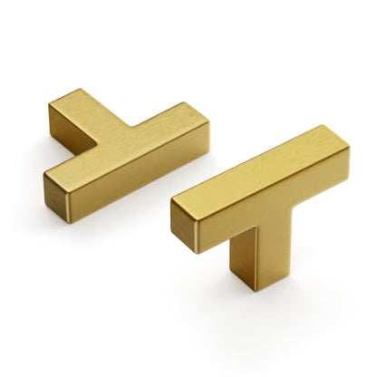 10 Pack Gold Cabinet Knobs Single Hole Gold Kitchen Handles