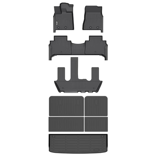 Floor Floor Mats & Cargo Liner & Seatback Cargo Set for 2025 2026 Nissan Armada & Infiniti QX80