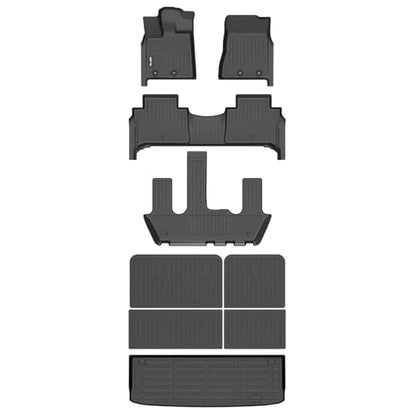 Floor Floor Mats & Cargo Liner & Seatback Cargo Set for 2025 2026 Nissan Armada & Infiniti QX80