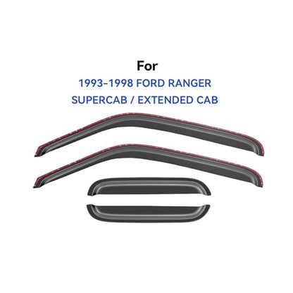 in Channel Window Visors Rain Guards for 1993