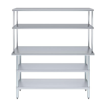 Stainless Steel Work Table with 2 Shelves