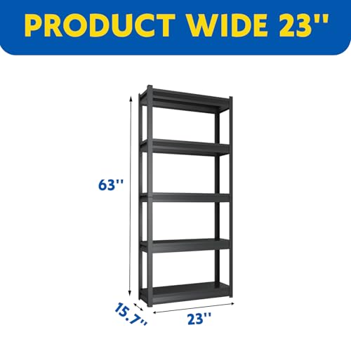 63''H Garage Shelving Heavy Duty (5 Count)