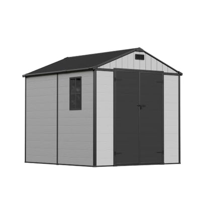 8 x 8 FT Resin Outdoor Storage Shed with Floor