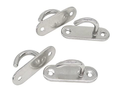 Stainless Steel Ceiling Hooks & Wall Hangers (4 Count)