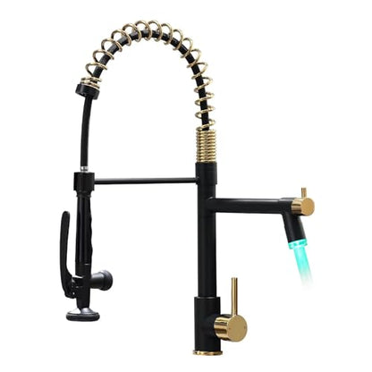 LED Kitchen Faucet with Pull Down Sprayer