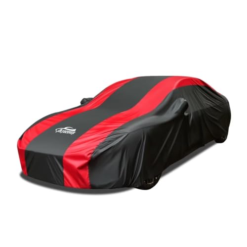 Car Cover Waterproof All Weather Protection Red Stripe Design