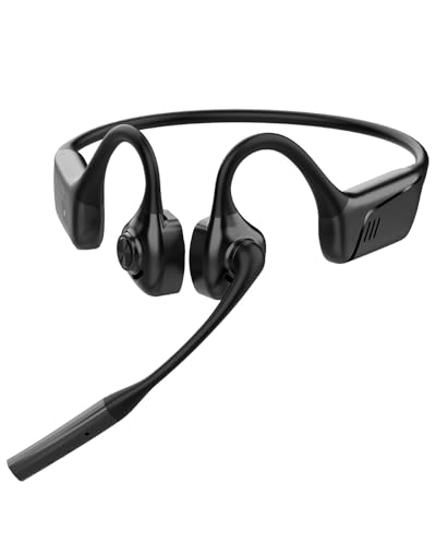 Open Ear Bluetooth Wireless Trucker Headset with Microphone