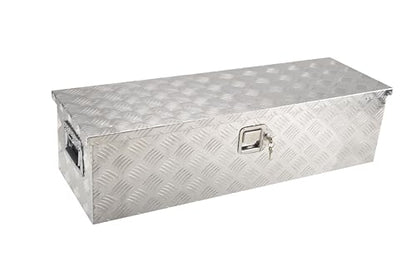 39 Inch Aluminum Tool Box 5 Bar Tread ToolBox for Truck Bed Car Outdoor