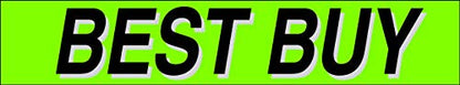 Ez line Vinyl Windshield Stickers 3 Dozen 15 Inch Chartreuse Slogan Dealership Pro Pack for Car Lots (36 Count)