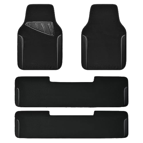 Waterproof Universal Faux Leather 3Row Car Floor Mats