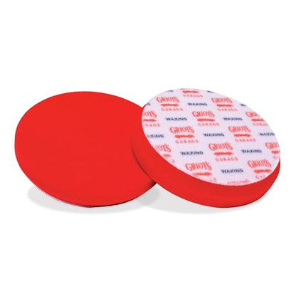 5.5” Red Foam Waxing Pads for Car Detailing (2 Count)