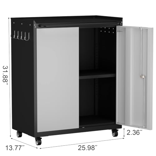 Garage Storage Cabinet with Wheels