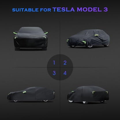 Car Cover Custom Fit for Tesla Model 3 2017
