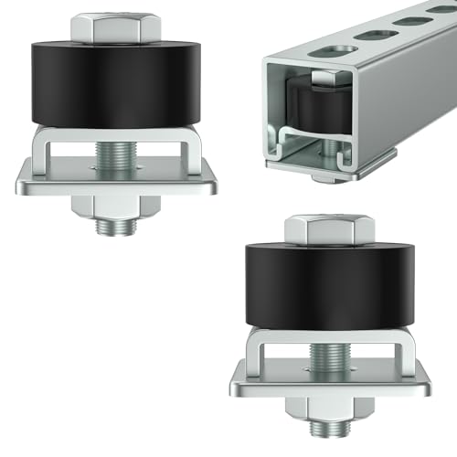 Trolley Roller Wheels Limit Trolley Assembly Positioning for Unistrut Strut Channel with 1 (2 Count)