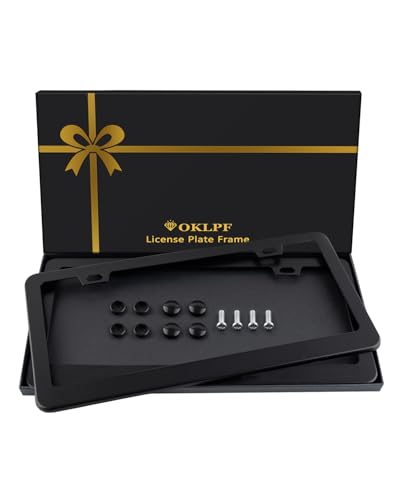 2 Pack Black License Plate Frame