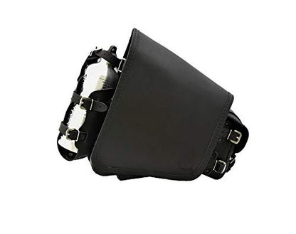 Outsider motorcycle leather saddle bag for Harley Softail