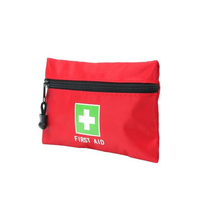 Red Emergency Bag First Aid Small Empty Travel Rescue Pouch First Responder Storage Medicine Pocket Bags for Car Home Office Kitchen Sport Ourdoors Bag Only