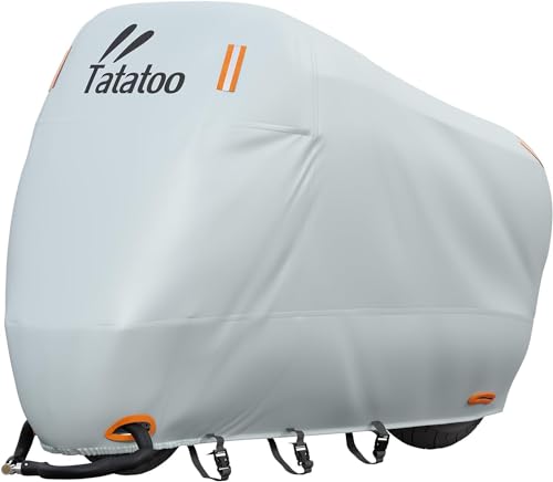 Heavy Duty Motorcycle Cover Waterproof Outdoor Storage Fits Up to 86.6"