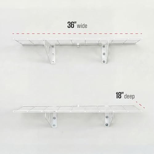 Steel Garage Wall Shelves 2 (2 Count)