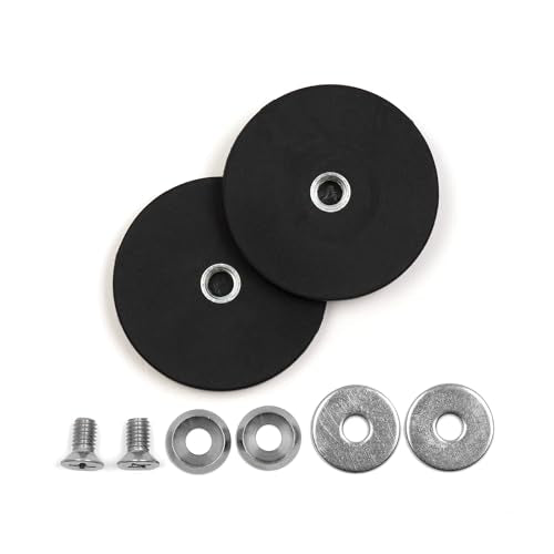Black Heavy Duty Magnet for Hanging Straps (2 Count)