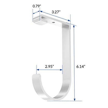 4 Pack Add On Storage Flat Hooks (5 Count)