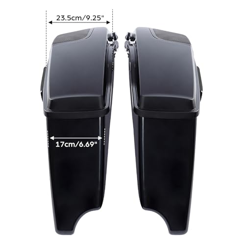 Motorcycle 4" Stretched Saddlebags Fit For Harley Touring 2014 (2 Count)