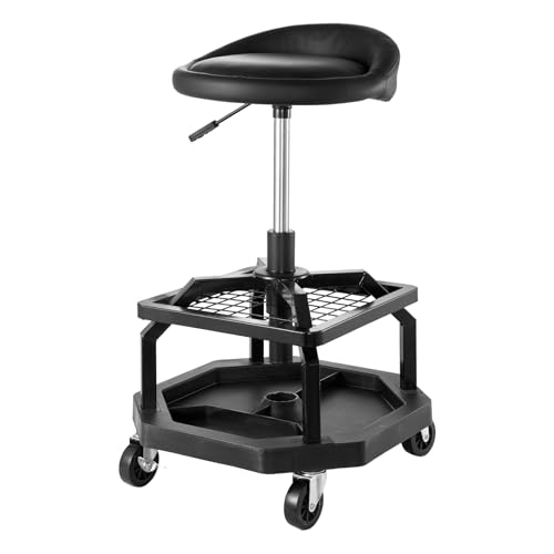 Industrial Black Pneumatic Garage Seat