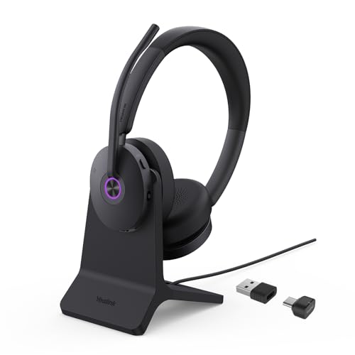 BH74 with Stand ANC Wireless Headset with Microphone for PC