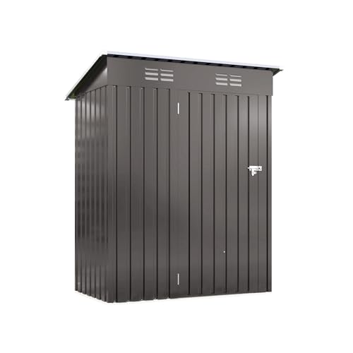 Outdoor Storage Shed 5x3x6FT Pitched Roof