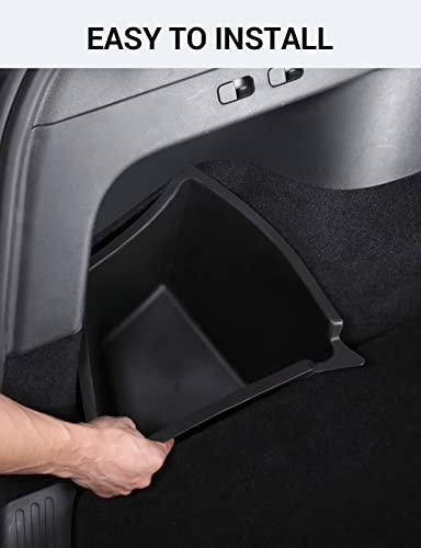 Trunk Organizer for 2020 2021 Tesla Model Y with Carpeted Lip