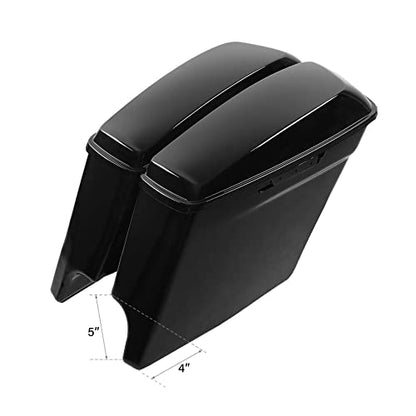 Motorcycle 5" Stretched Saddlebags Fit For Harley Touring 2014 (2 Count)
