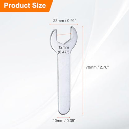 10pcs Small Wrench 12x70x2mm Metric U (10 Count)