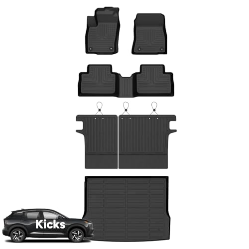 Floor Mats & Seatback Cargo Set for Nissan Kicks 2025 2026
