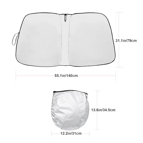 Foldable Front Windshield Sunshade fit for Jeep Grand Cherokee 2014