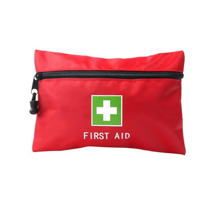 Red Emergency Bag First Aid Small Empty Travel Rescue Pouch First Responder Storage Medicine Pocket Bags for Car Home Office Kitchen Sport Ourdoors Bag Only