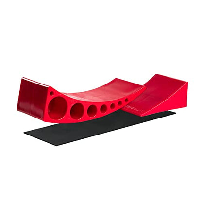 Single Camper Leveler Block with Rubber Mat for RVs and Trailers Up to 30000 lbs Made in USA
