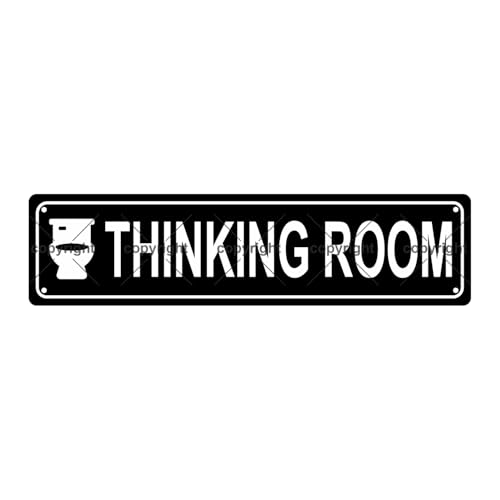 THINKING ROOM SPACE Metal Tin Street Sign Bar Cafe Garage Cave Home Room Wall Bathroom Farmhouse Garden Porch Patio Decor