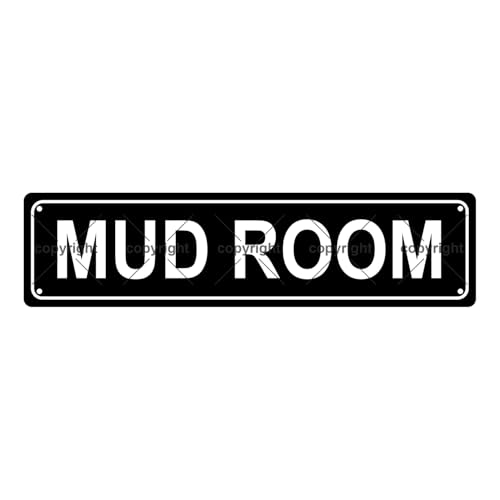 MUD ROOM SPACE Metal Tin Street Sign Bar Cafe Garage Cave Home Room Wall Bathroom Farmhouse Garden Porch Patio Decor