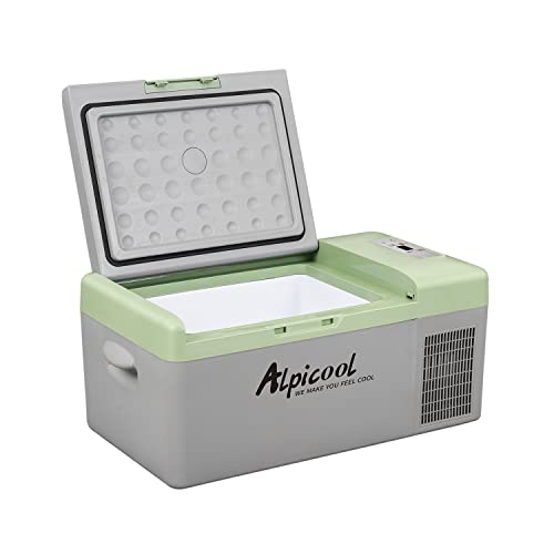 Y16T Portable Fridge 12 Volt Car Refrigerator 16 Quart Freezer for Fishing