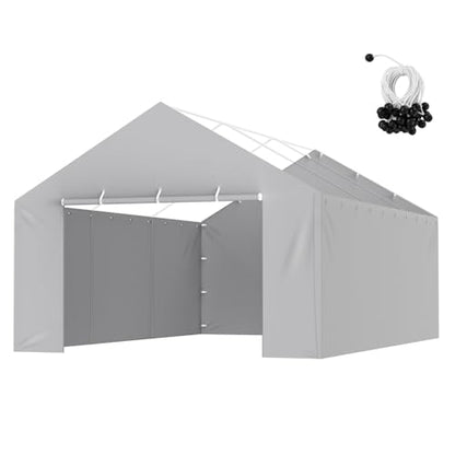 Carport Replacement Canopy Cover Side Wall 13 x 20 ft